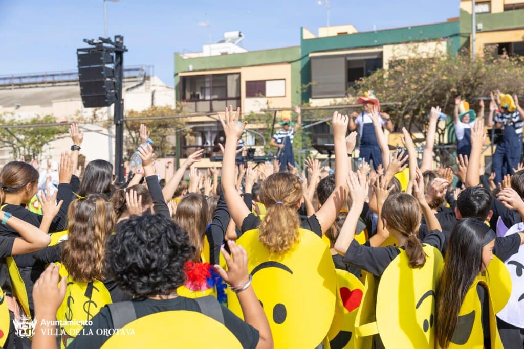 actividad 2024 coso infantil Die Kinder des Dorfes weihen den Karneval in La Orotava ein